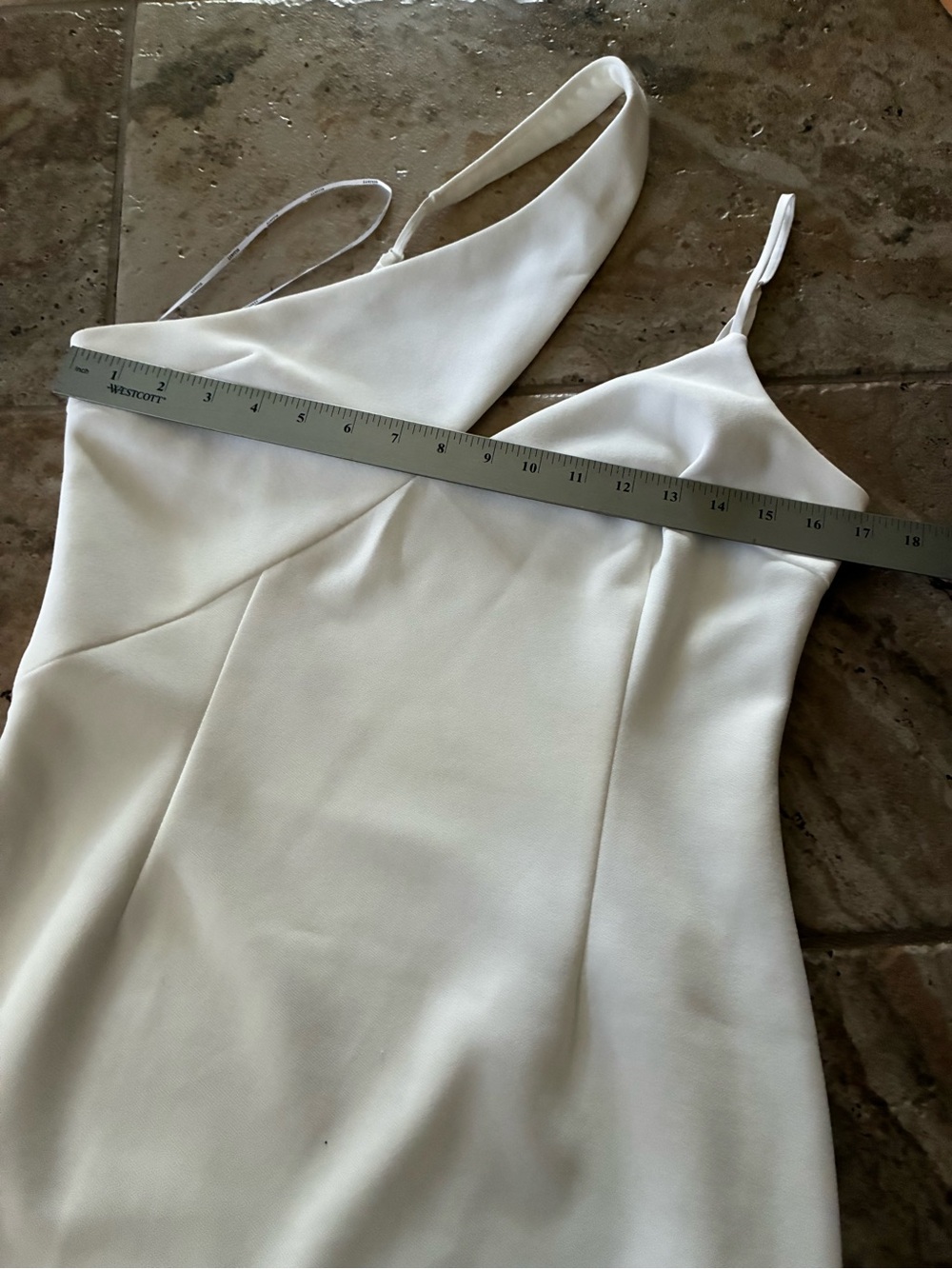 Elliatt Dress White One-Shoulder Mini Dress Bridal Mini Dress - Picture 9 of 15